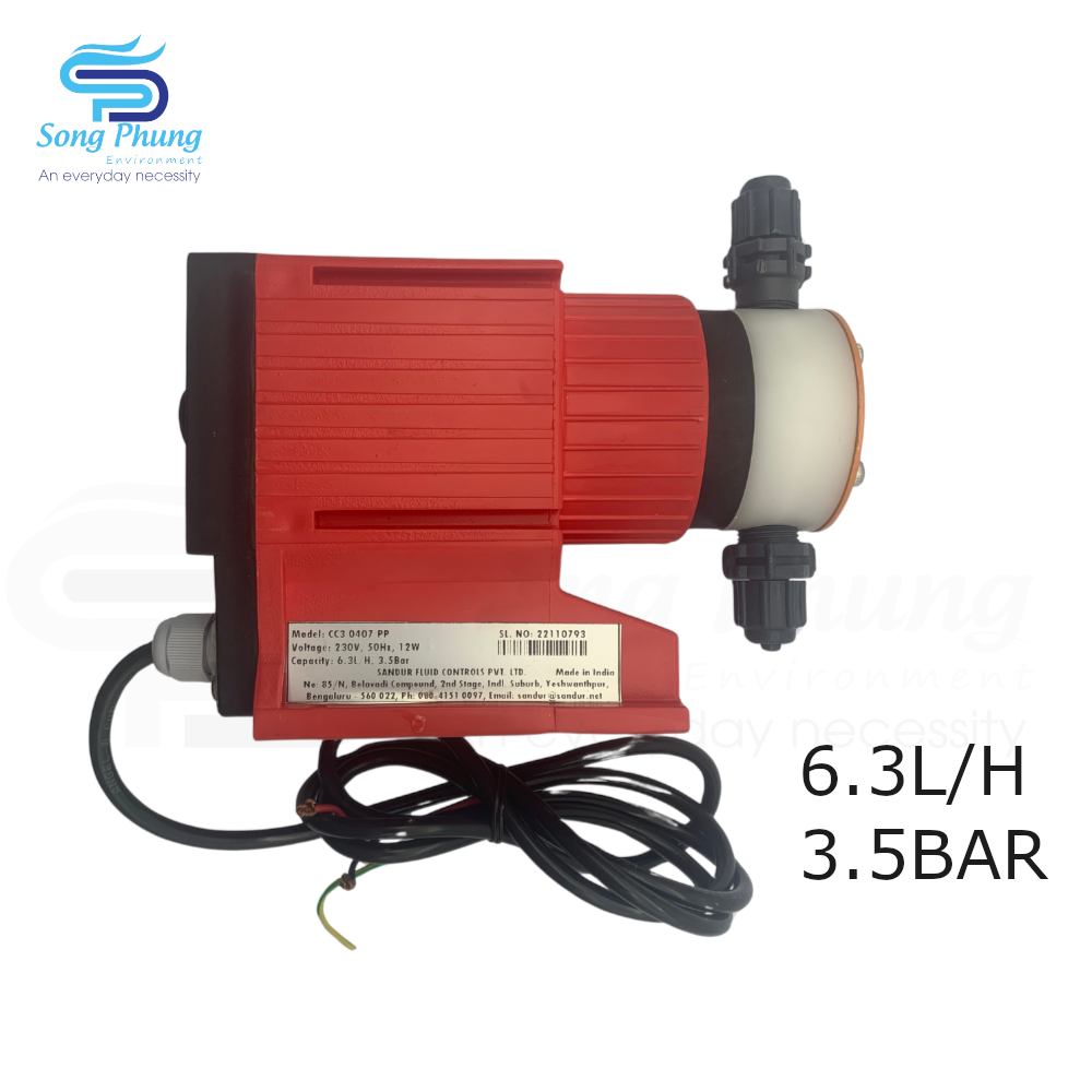 Bơm định lượng điện từ 6.3l/h@3.5bar