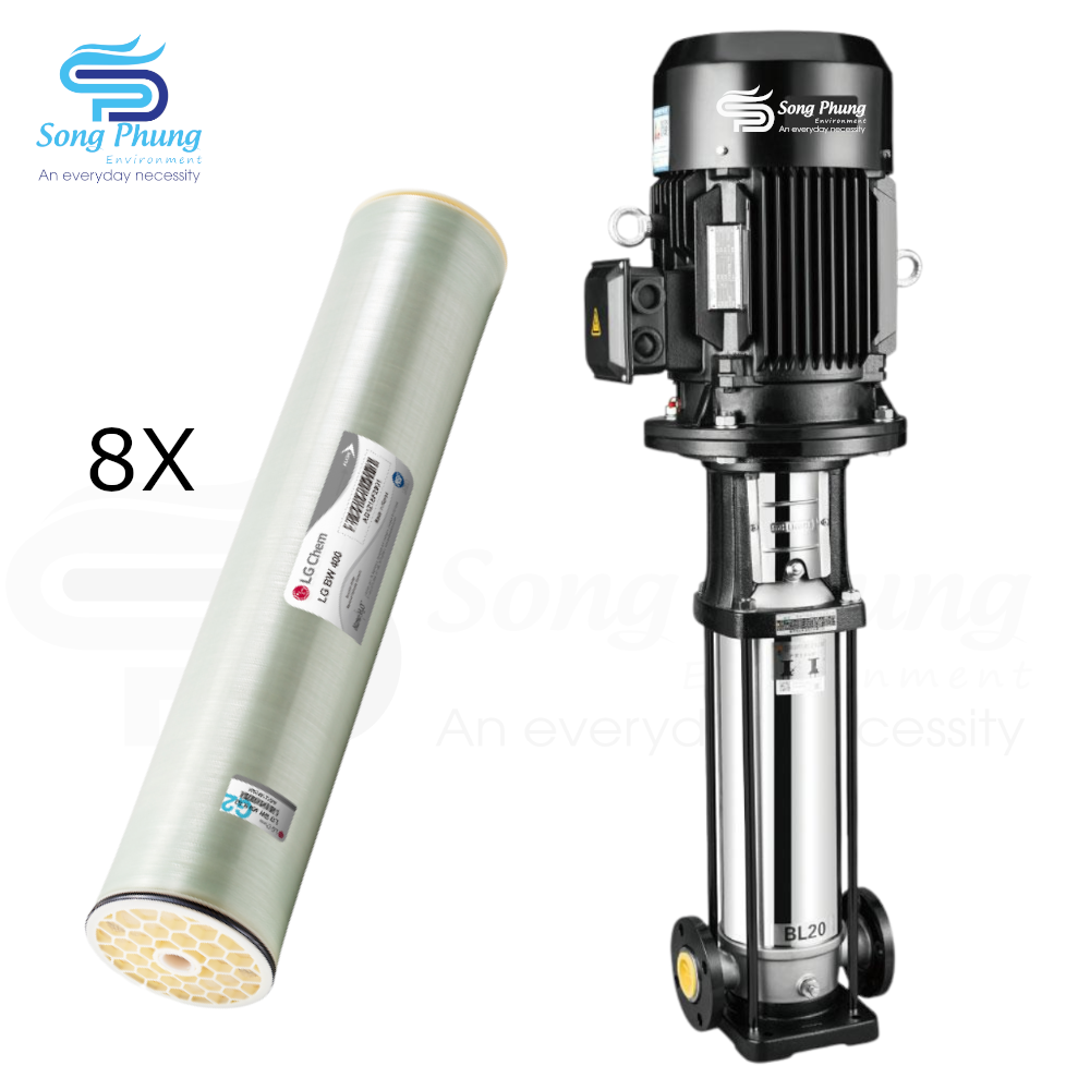 He 8 mang RO 8040 ap cao canh inox