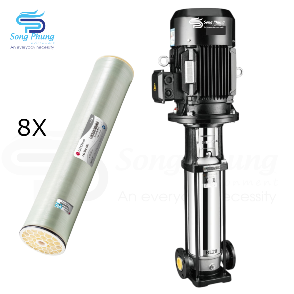 He 8 mang RO 8040 ap thap canh inox